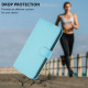 For Samsung Galaxy S24+ 5G Skin Feel Solid Color Leather Phone Case with Lanyard(Sky Blue)