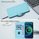 For Samsung Galaxy S24+ 5G Skin Feel Solid Color Leather Phone Case with Lanyard(Sky Blue)