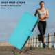 For Samsung Galaxy S24+ 5G Skin Feel Solid Color Leather Phone Case with Lanyard(Lake Blue)