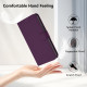 For Samsung Galaxy S24+ 5G Skin Feel Solid Color Leather Phone Case with Lanyard(Violet)