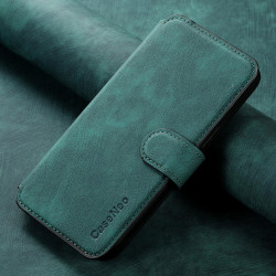 For Samsung Galaxy S24+ 5G CaseNeo MagSafe RFID Anti-theft Retro Leather Phone Case(Green)
