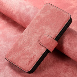 For Samsung Galaxy S24+ 5G CaseNeo MagSafe RFID Anti-theft Retro Leather Phone Case(Pink)