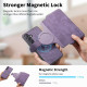For Samsung Galaxy S24+ 5G CaseNeo MagSafe RFID Anti-theft Retro Leather Phone Case(Purple)