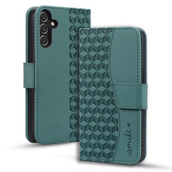 For Samsung Galaxy S25+ / S24+ 5G Diamond Buckle Leather Phone Case with Lanyard(Green)