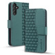 For Samsung Galaxy S25+ / S24+ 5G Diamond Buckle Leather Phone Case with Lanyard(Green)