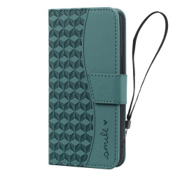 For Samsung Galaxy S25+ / S24+ 5G Diamond Buckle Leather Phone Case with Lanyard(Green)