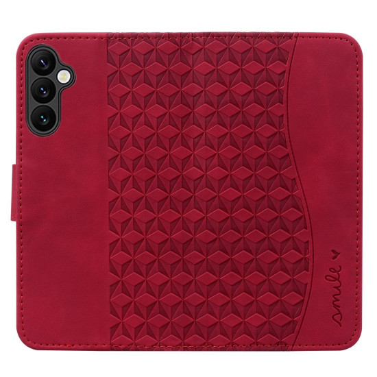 For Samsung Galaxy S25+ / S24+ 5G Diamond Buckle Leather Phone Case with Lanyard(Wine Red)