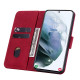 For Samsung Galaxy S25+ / S24+ 5G Diamond Buckle Leather Phone Case with Lanyard(Wine Red)