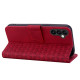 For Samsung Galaxy S25+ / S24+ 5G Diamond Buckle Leather Phone Case with Lanyard(Wine Red)