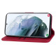 For Samsung Galaxy S25+ / S24+ 5G Diamond Buckle Leather Phone Case with Lanyard(Wine Red)