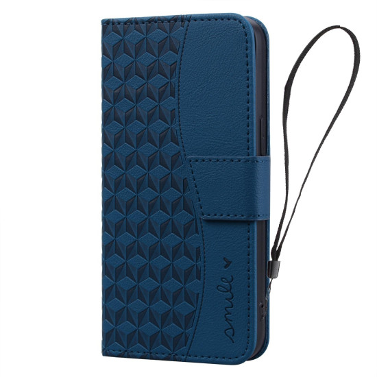 For Samsung Galaxy S25+ / S24+ 5G Diamond Buckle Leather Phone Case with Lanyard(Royal Blue)