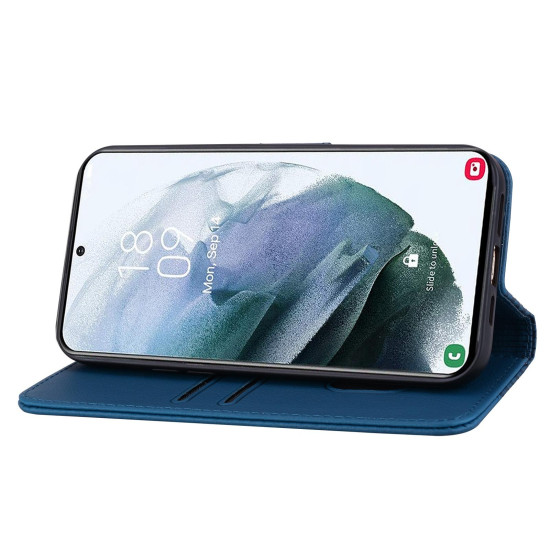 For Samsung Galaxy S25+ / S24+ 5G Diamond Buckle Leather Phone Case with Lanyard(Royal Blue)