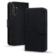 For Samsung Galaxy S25+ / S24+ 5G Diamond Buckle Leather Phone Case with Lanyard(Black)