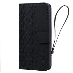 For Samsung Galaxy S25+ / S24+ 5G Diamond Buckle Leather Phone Case with Lanyard(Black)