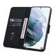For Samsung Galaxy S25+ / S24+ 5G Diamond Buckle Leather Phone Case with Lanyard(Black)