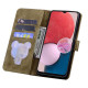 For Samsung Galaxy S24+ 5G Cartoon Sakura Cat Embossed Leather Phone Case(Brown)