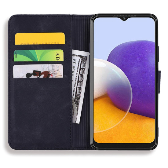 For Samsung Galaxy S25+ / S24+ 5G Mandala Embossed Dual-Fold Calf Leather Phone Case(Black)
