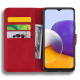 For Samsung Galaxy S25+ / S24+ 5G Mandala Embossed Dual-Fold Calf Leather Phone Case(Red)