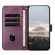 For Samsung Galaxy S24+ 5G Triangle Pattern Buckle Clasp Leather Phone Case(Dark Purple)