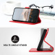 For Samsung Galaxy S24+ 5G Triangle Pattern Buckle Clasp Leather Phone Case(Red)