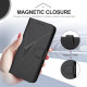For Samsung Galaxy S24+ 5G Triangle Pattern Buckle Clasp Leather Phone Case(Black)