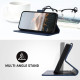 For Samsung Galaxy S24+ 5G Triangle Pattern Buckle Clasp Leather Phone Case(Royal Blue)
