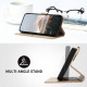 For Samsung Galaxy S24+ 5G Triangle Pattern Buckle Clasp Leather Phone Case(Gold)