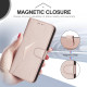 For Samsung Galaxy S24+ 5G Triangle Pattern Buckle Clasp Leather Phone Case(Rose Gold)