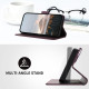 For Samsung Galaxy S23+ 5G Triangle Pattern Buckle Clasp Leather Phone Case(Dark Purple)