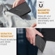For Samsung Galaxy S23+ 5G Triangle Pattern Buckle Clasp Leather Phone Case(Black)