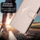 For Samsung Galaxy S23+ 5G Triangle Pattern Buckle Clasp Leather Phone Case(Rose Gold)
