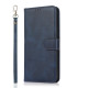 For Samsung Galaxy S23 5G Calf Texture 2 in 1 Detachable Magnetic Back Cover Leather Case(Blue)