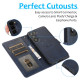 For Samsung Galaxy S23 5G Calf Texture 2 in 1 Detachable Magnetic Back Cover Leather Case(Blue)