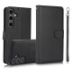 For Samsung Galaxy S24+ 5G Calf Texture 2 in 1 Detachable Magnetic Back Cover Leather Case(Black)
