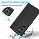 For Samsung Galaxy S24+ 5G Calf Texture 2 in 1 Detachable Magnetic Back Cover Leather Case(Black)
