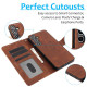 For Samsung Galaxy S24+ 5G Calf Texture 2 in 1 Detachable Magnetic Back Cover Leather Case(Brown)