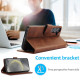 For Samsung Galaxy S24+ 5G Calf Texture 2 in 1 Detachable Magnetic Back Cover Leather Case(Brown)