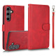 For Samsung Galaxy S24+ 5G Calf Texture 2 in 1 Detachable Magnetic Back Cover Leather Case(Red)