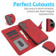 For Samsung Galaxy S24+ 5G Calf Texture 2 in 1 Detachable Magnetic Back Cover Leather Case(Red)