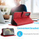 For Samsung Galaxy S24+ 5G Calf Texture 2 in 1 Detachable Magnetic Back Cover Leather Case(Red)