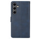 For Samsung Galaxy S24+ 5G Calf Texture 2 in 1 Detachable Magnetic Back Cover Leather Case(Blue)