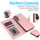 For Samsung Galaxy S24+ 5G Calf Texture 2 in 1 Detachable Magnetic Back Cover Leather Case(Rose Gold)