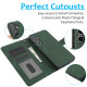For Samsung Galaxy S24+ 5G Calf Texture 2 in 1 Detachable Magnetic Back Cover Leather Case(Green)