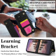 For Samsung Galaxy S24+ 5G Double Bckle Card Slot Full Coverage Phone Case with Cross-body Strap(Black)
