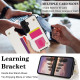 For Samsung Galaxy S24+ 5G Double Bckle Card Slot Full Coverage Phone Case with Cross-body Strap(White)