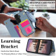 For Samsung Galaxy S24+ 5G Double Bckle Card Slot Full Coverage Phone Case with Cross-body Strap(Blue)