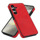 For Samsung Galaxy S24+ 5G Litchi Leather Skin Card Slots Phone Case(Red)