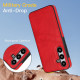 For Samsung Galaxy S24+ 5G Litchi Leather Skin Card Slots Phone Case(Red)