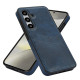 For Samsung Galaxy S24+ 5G Litchi Leather Skin Card Slots Phone Case(Blue)