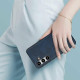 For Samsung Galaxy S24+ 5G Litchi Leather Skin Card Slots Phone Case(Blue)